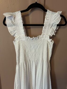 Hill House White Smocked Nap Dress NWOT